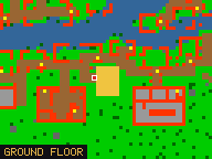 Map of Bamboo Garden 3 in Port Hope: the house is highlighted in gold, the red mark is the entrance.