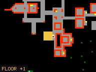 Map of Banana Bay 2 in Port Hope: the house is highlighted in gold, the red mark is the entrance.