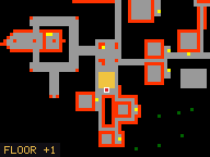 Map of Banana Bay 1 in Port Hope: the house is highlighted in gold, the red mark is the entrance.