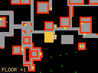 Map of Crocodile Bridge 1 in Port Hope: the house is highlighted in gold, the red mark is the entrance.
