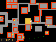 Map of Crocodile Bridge 2 in Port Hope: the house is highlighted in gold, the red mark is the entrance.