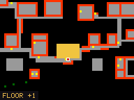 Map of Crocodile Bridge 5 in Port Hope: the house is highlighted in gold, the red mark is the entrance.