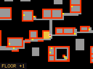 Map of Woodway 2 in Port Hope: the house is highlighted in gold, the red mark is the entrance.