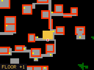Map of Flamingo Flats 2 in Port Hope: the house is highlighted in gold, the red mark is the entrance.