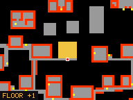 Map of Coconut Quay 4 in Port Hope: the house is highlighted in gold, the red mark is the entrance.