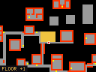 Map of Coconut Quay 3 in Port Hope: the house is highlighted in gold, the red mark is the entrance.