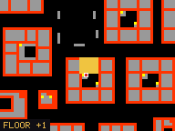 Map of Darashia 3, Flat 11 in Darashia: the house is highlighted in gold, the red mark is the entrance.