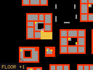 Map of Darashia 2, Flat 17 in Darashia: the house is highlighted in gold, the red mark is the entrance.