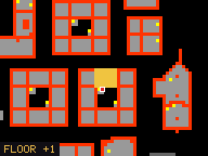 Map of Darashia 7, Flat 11 in Darashia: the house is highlighted in gold, the red mark is the entrance.