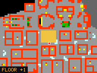 Map of Rathleton Plaza 3 in Rathleton: the house is highlighted in gold, the red mark is the entrance.