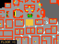 Map of Rathleton Plaza 2 in Rathleton: the house is highlighted in gold, the red mark is the entrance.