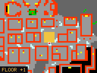 Map of Antimony Lane 2 in Rathleton: the house is highlighted in gold, the red mark is the entrance.