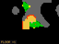 Map of House of the Rising Moon in Moonfall: the house is highlighted in gold, the red mark is the entrance.