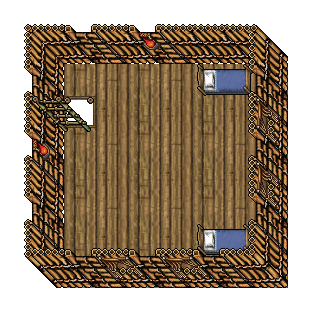 Floor +2 of Haggler's Hangout 3: 64 sqm