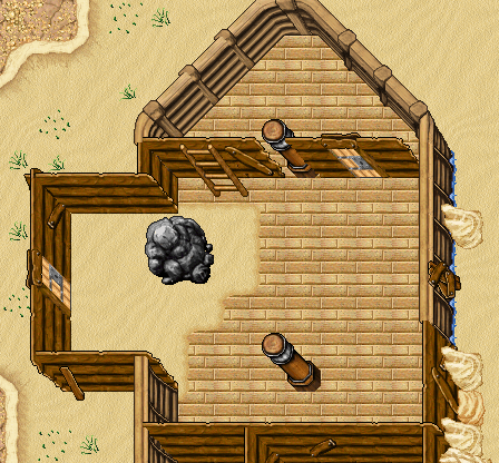 Ground floor of Pirate Shipwreck 1: 105 sqm