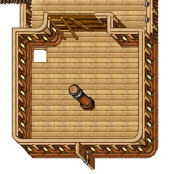 Floor +1 of Pirate Shipwreck 2: 77 sqm