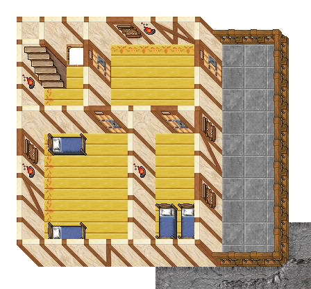 Floor +2 of Mountain Hideout: 132 sqm