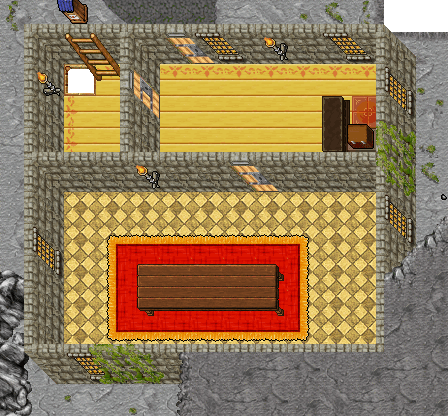 Floor +1 of Mountain Hideout: 132 sqm