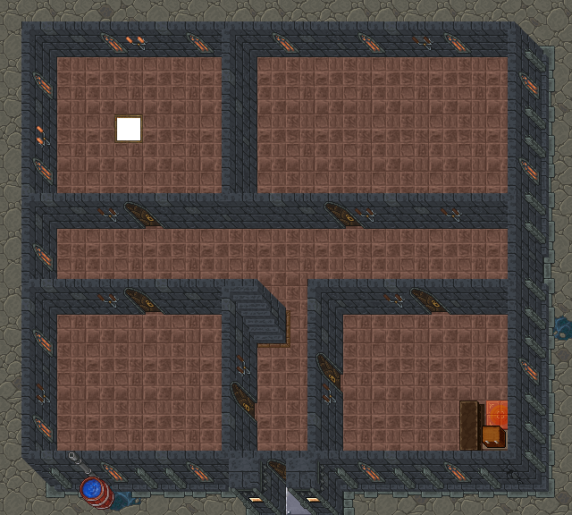 Floor +1 of Bronze Brothers Bastion: 287 sqm